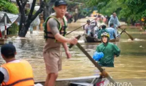 Ilustrasi - Banjir di wilayah Vietnam tengah