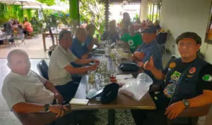 Ketua FPRB Sumut didampingi Sekretaris Hendra Ramli dalam kunjungan ke kantor FPRB