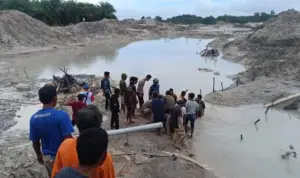 Lokasi Tambang Timah Ilegal.