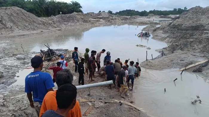 Lokasi Tambang Timah Ilegal.