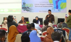 Senator KH.Muhammad Nuh, Ketua PW Persis Sumut dalam sambutan pada acara FGD