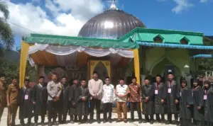Momentum bersama Peserta, Panitia, Kemenag dan Pemcam pada acara MTQ STU Jehe Pakpak Bharat
