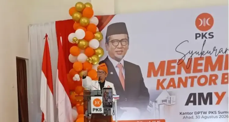 Presiden PKS Al Muzammil Yusuf Resmikan Kantor Baru DPW PKS Sumut
